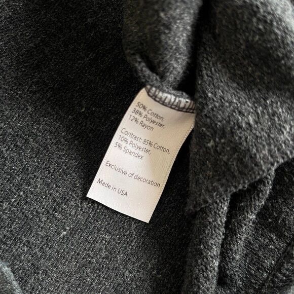 FLINT AND TINDER French Terry Sweatpants in Dark Charcoal Mens Size Large L - Picture 7 of 9